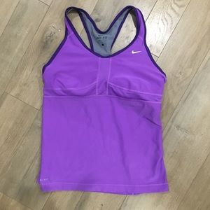 Purple Nike Dri Fit Work Out Tank Top. Size Large.